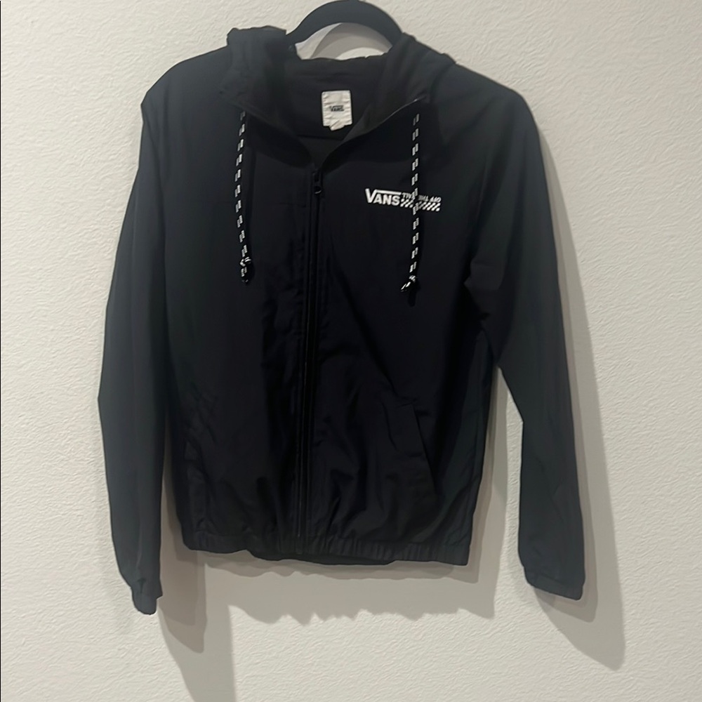 Vans Black Utility Jacket with Drawstring Hood